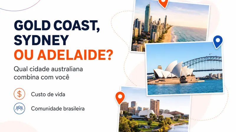 Gold Coast, Sydney ou Adelaide? Qual Cidade Australiana Combina Com Você — Descubra Agora